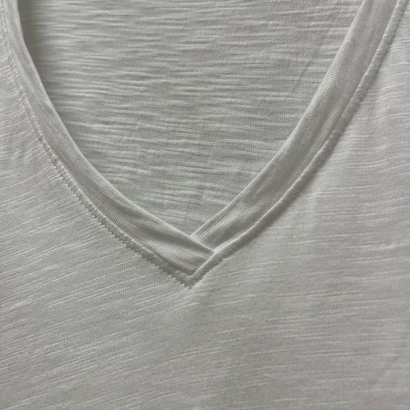 Lilla P Flame Modal White Flutter Sleeve V-Neck!!! - Picture 6 of 9